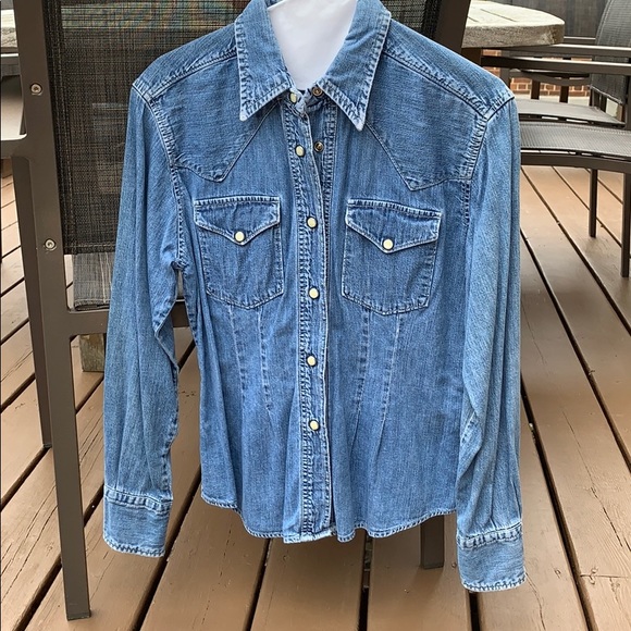 Replay Acid Washed Denim Shirt.  FALL FABULOUS! - Picture 2 of 10